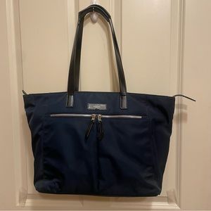 Knomo Grosvenor Top Zip Tote, Navy